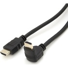 Кабель мультимедійний HDMI M to HDMI M 1.0m V1.4 90° corner black Merlion (YT-HDMI(M)/(M)HS-1.0m/90°) U1084959