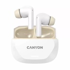 Навушники Canyon Hexagon 7 TWS ANC+ENC Wireless Charge White/Beige (CNS-TWS7WB) U1030975