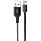 Дата кабель USB 2.0 AM to Lightning 2.0m NB143 Braided Black XO (XO-NB143i2-BK) U0806424