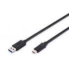 Дата кабель USB 3.0AM to Type-C 1.0m DIGITUS (AK-300136-010-S) U0236872