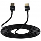 Кабель мультимедийный HDMI to HDMI 3.0m 2.0 Slim black 2E (2EW-1119-3m) U0341550