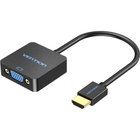 Перехідник HDMI M to VGA F 1080P 60Hz 3,5mm Audio Micro USB (F) powered Vention (ACRBB) U0979594