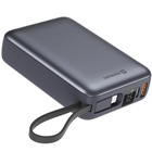 Батарея універсальна SWISSTEN 20000mAh SPACE 22/5W PD QC w/built-in cables USB-C/LIGHTNING Silver (8595217490598) U1131287