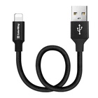 Дата кабель USB 2.0 AM to Lightning 0.25m black ColorWay (CW-CBUL048-BK) U0624088