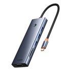 Концентратор Baseus USB-C 10-in-1 HDMI 4K60Hz + VGA + 3xUSB 3.0 + PD + RJ45 1000Mbps + SD/TF + 3.5mm gray (B0005280C811-00) U1107140