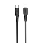 Дата кабель USB-C to USB-C 2.0m 3A 60W textured PVC black ColorWay (CW-CBPDCC095-BK) U1170572