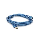 Дата кабель USB 2.0 AM/AF 5.0m ferrite transparent blue Voltronic (YT-AM/AF-5.0TBL) U1083381