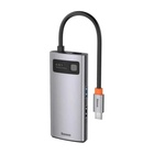 Концентратор Baseus USB-C 4-in-1 3xUSB 3.0 + RJ45 1000Mbps gray (WKWG070113) U1107136
