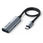 Концентратор Vention USB-C M to USB 3.2 AF + USB-C F PD 100W 10Gbps 0,15m gray (CCAHB) U1179438