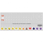 Наклейка на клавиатуру SampleZone прозрачная, белый (SZ-N-W) U0523998