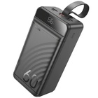 Батарея універсальна HOCO 60000mAh Element PD/20W, QC/22.5W, LED Lamp, Black (J123C / 714736) U1131712