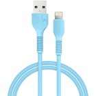 Дата кабель USB 2.0 AM to Lightning 1.2m AL-CBCOLOR-L1BL Blue ACCLAB (1283126518188) U0808122