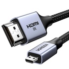 Кабель мультимедійний HDMI M to HDMI micro M 1.0m V2.1 8K60Hz HD164 black Ugreen (15516) U1109706