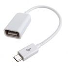 Дата кабель OTG USB 2.0 AF to Micro 5P 0.16m white Lapara (LA-UAFM-OTG white) U0641876