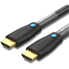 Кабель мультимедійний HDMI M to HDMI M 1.0m 4K cotton braided black zinc alloy Vention (ALMBF) U1125479