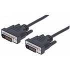 Кабель мультимедийный DVI to DVI 24+1pin, 1.8m Pro black REAL-EL (EL123500038) U0358991