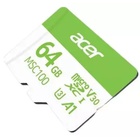 Карта пам'яті Acer 64GB microSD MSC100 /U3/V30/A1/C10 R 100MB/s / Write 30MB/s (BL.9BWWA.336) U1189009