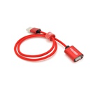 Дата кабель USB 2.0 AM/AF 0.5m red VEGGIEG (YT-AM/AF-UF2-0.5) U1083386