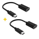 Перехідник OTG USB 2.0 AF to Micro 5P 0.11m 2PCS black XoKo (XK-AC130-BK2) U1091576