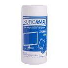 Серветки Buromax JOBMAX Wet wipes for DISPLAYS 100pcs, tube (BM.0802) U1085047