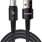 Дата кабель USB 2.0 AM to USB-C 0.5m 7A 100W black Essager (EXC7A-CGB01-P) U1143390