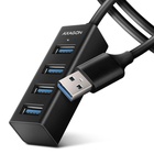 Концентратор AXAGON USB 3.1 to 4xUSB 3.0 1.2m black (HUE-M1AL) U1124317