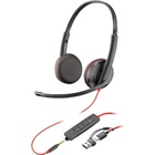 Навушники Poly Blackwire 3225 USB-A/C/+ 3.5mm (8X229AA) U0920803