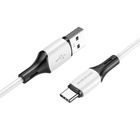 Дата кабель USB 2.0 AM to USB-C 1.0m 3A silicone white BOROFONE (6974443384796) U1089589