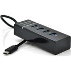 Концентратор Voltronic USB-C to 4xUSB 3.0 0.2m black (YT-TC3H4-B20/12940) U1099715