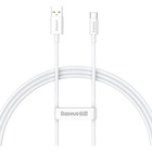 Дата кабель USB 2.0 AM to Type-C 1.0m 5A White Baseus (CAYS001302) U0829564