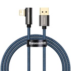 Дата кабель USB 2.0 AM to Lightning 1.0m CACS 2.4A 90 Legend Series Elbow Blue Baseus (CACS000003) U0764043