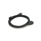 Дата кабель USB 2.0 AM/AF 2.0m ferrite black Voltronic (YT-AM/AF-2.0B) U1083378