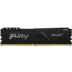 Модуль пам'яті для комп'ютера DDR4 16GB 3200 MHz Beast Black Kingston Fury (ex.HyperX) (KF432C16BB1/16WP) U1100800