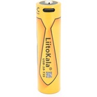 Акумулятор 18650 3500mah (3400-3500mah), 3.7V(2.7-4.2V), Type-C, 72*18.6mm, Yellow Liitokala (USB-18-T35) U1159603
