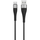 Дата кабель USB 2.0 AM to USB-C 1.0m 2.4A nylon BX32 black BOROFONE (6931474710451) U1067144