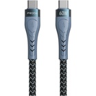 Дата кабель USB-C to USB-C 1.5m PD-B70a Proda (PD-B70a-GR) U0823344