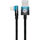 Дата кабель USB 2.0 AM to Lightning 2.0m 2.4A 90° corner black/blue Baseus (CAVP000121) U1106560