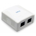 Розетка сетевая Cablexpert RJ45x2 FTP, cat.6 (NCAC-2F6-01) U0609319