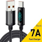 Дата кабель USB 2.0 AM to USB-C 1.0m 7A LED black Essager (EXCT-XY01-P) U1106664