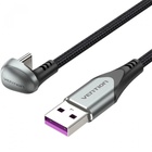 Дата кабель USB 2.0 AM to USB-C 1.5m 66W 180° U-Shaped aluminum alloy Vention (COHHG) U1167827