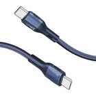 Дата кабель USB-C to USB-C 1.2m 60W PD FletchLink-CC blue Promate (fletchlink-cc.blue) U1071423