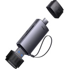 Зчитувач флеш-карт Baseus USB-A + USB-C to SD/TF gray (WKQX060113) U1186800