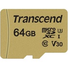 Карта памяти Transcend 64GB microSDHC class 10 UHS-I U3 V30 (TS64GUSD500S)