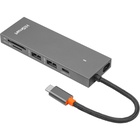 Концентратор HiSmart USB-C to 2xUSB 3.0 + 2xUSB-C + SD + TF + HDMI 4K60Hz gray (CA913459) U1086503