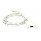 Кабель мультимедийный USB Type C to HDMI F 1.8m PowerPlant (KD00AS1271) U0224399