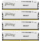 Модуль пам'яті для комп'ютера DDR5 128GB (4x32GB) 5600 MHz FURY Beast White Kingston Fury (ex.HyperX) (KF556C40BWK4-128) U0883795