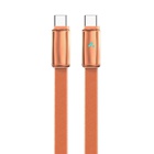 Дата кабель USB-C to USB-C 1.0m 5A 100W ultra-thin orange ColorWay (CW-CBPDCC100-OR) U1170575