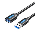 Дата кабель USB 3.2 AM/AF 2.0m 10Gbps PVC black Vention (CBOBH) U1179444