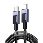 Дата кабель USB-C to USB-C 2.0m PD3.1 240W 480Mbps braided black Ugreen (75732) U1182331