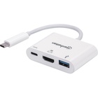 Концентратор Intracom USB3.1 Type-C to HDMI/USB 3.0/PD 60W 4-in-1 White Manhattan (152945) U0806731